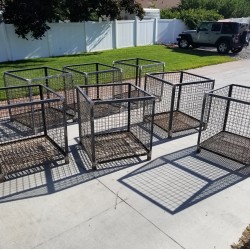 Steel Mesh Planter Box "Rust"