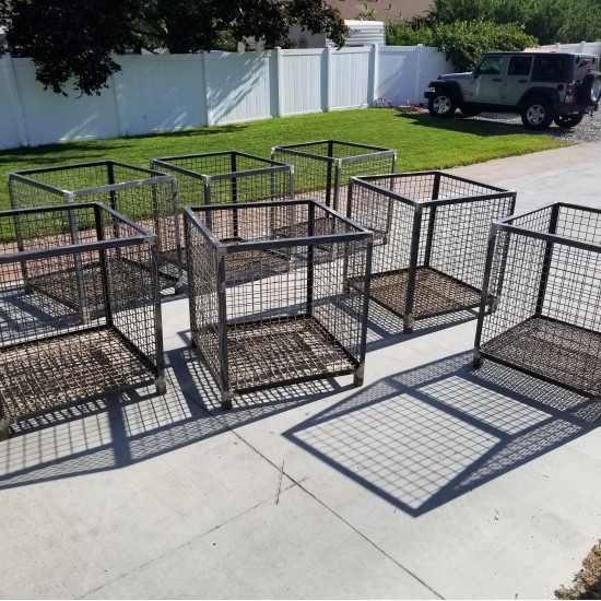 Steel Mesh Planter Box "Rust"