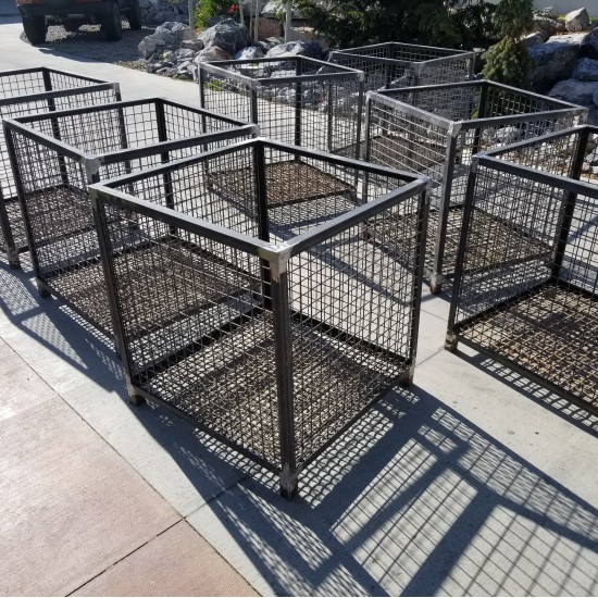 Steel Mesh Planter Box "Rust"