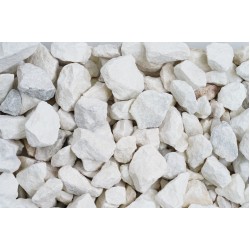 1 1/2" White Marble Stone