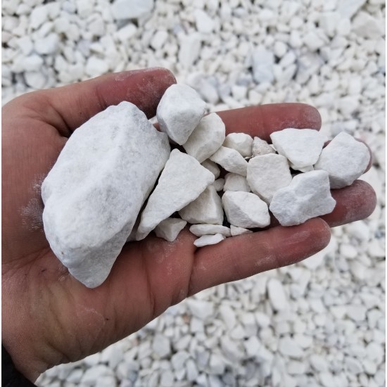 1 1/2" White Marble Stone 1 1/2" White Marble Stone