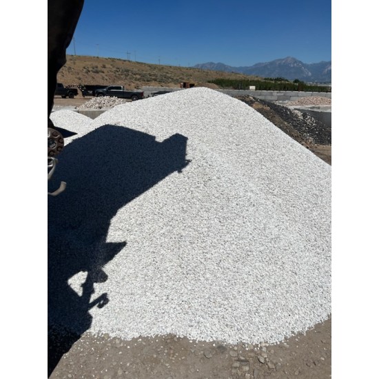 1/2" White Marble Stone 1/2" White Marble Stone
