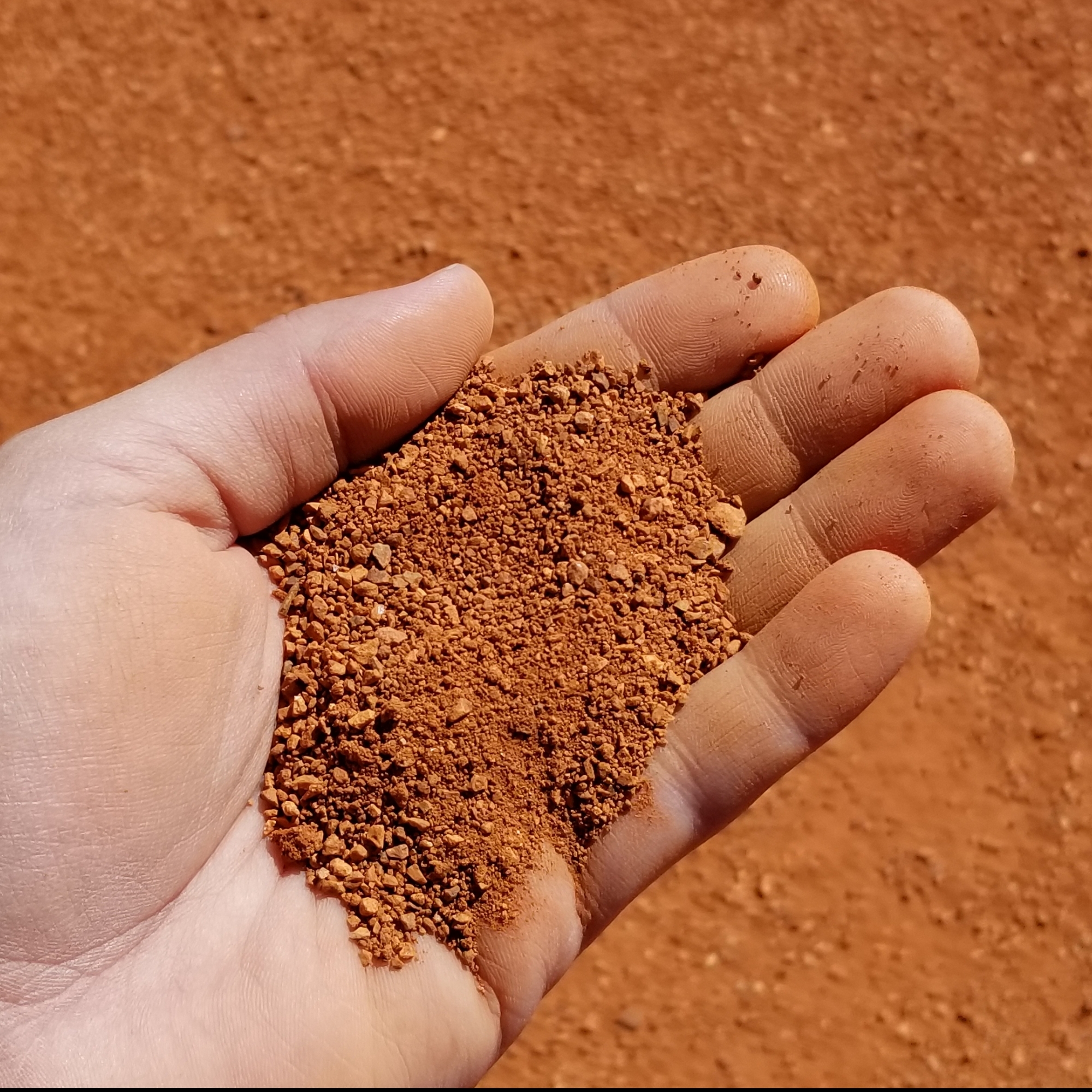 rock baseball field dirt