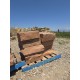 3'L X 6-10" Rise Red Cliff Stone Steps